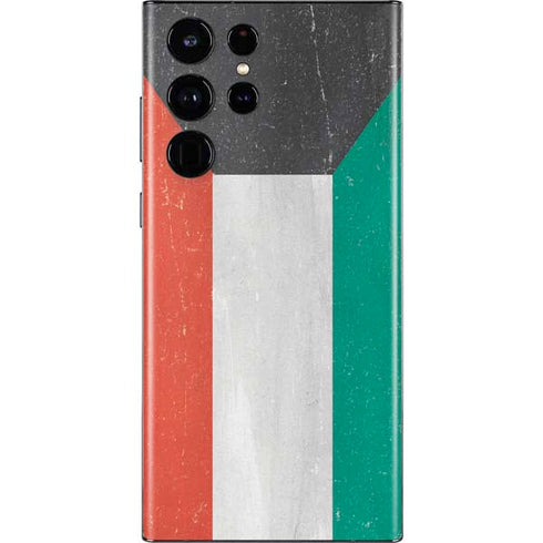 Kuwait Flag Distressed Galaxy S22 Ultra Skin